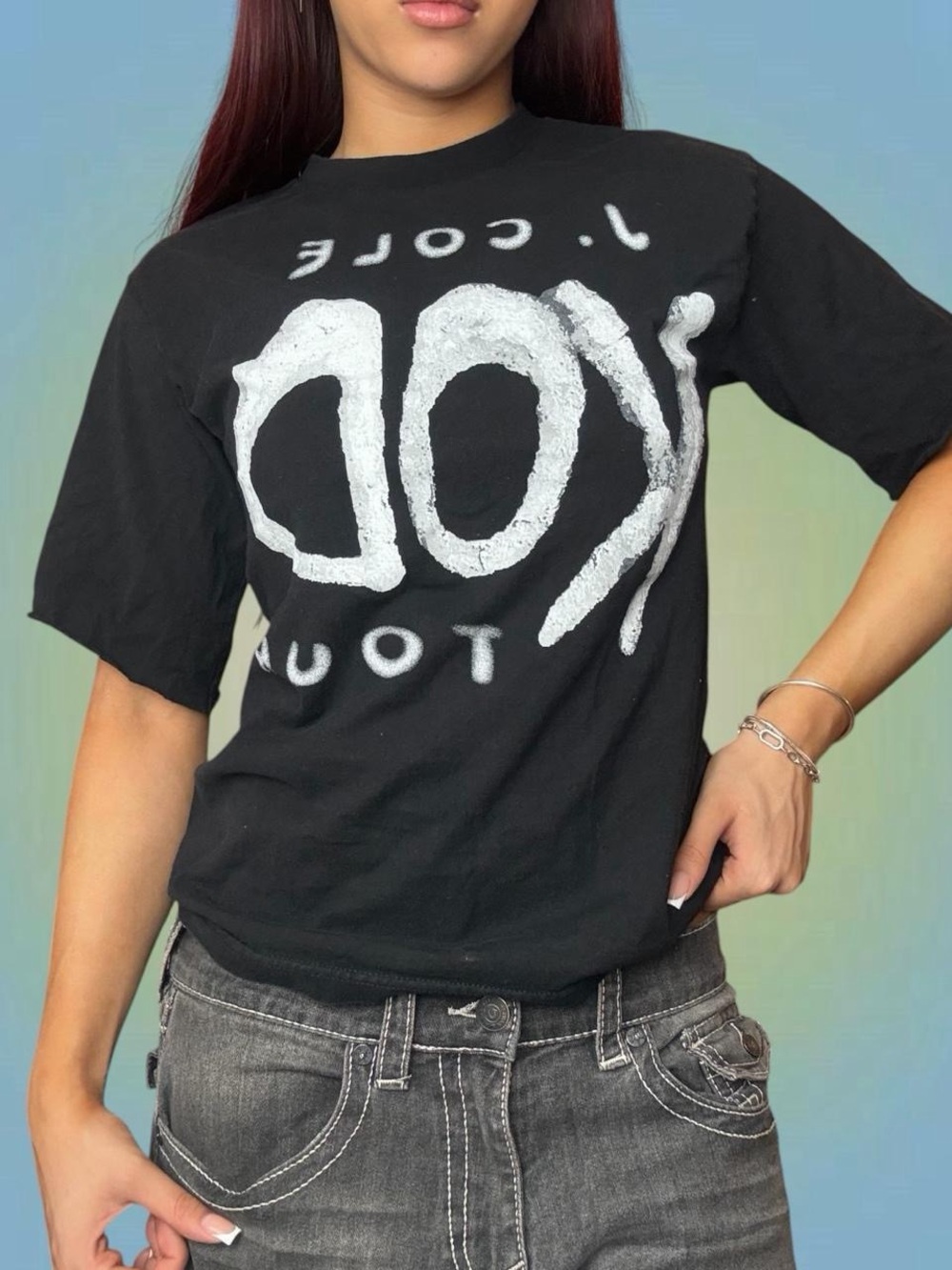 J Cole KOD Tour Black Short Sleeve Graphic Tee